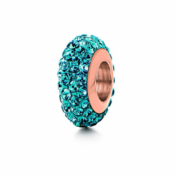 Perle de verre Femme Folli Follie 3P0T024RU Turquoise 1 cm