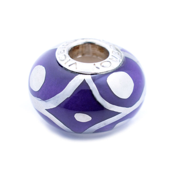 Perle de verre Femme Viceroy VMM0280-17 Violet 1 cm
