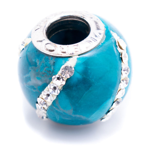 Perle de verre Femme Viceroy VMM0312-24 Turquoise 1 cm