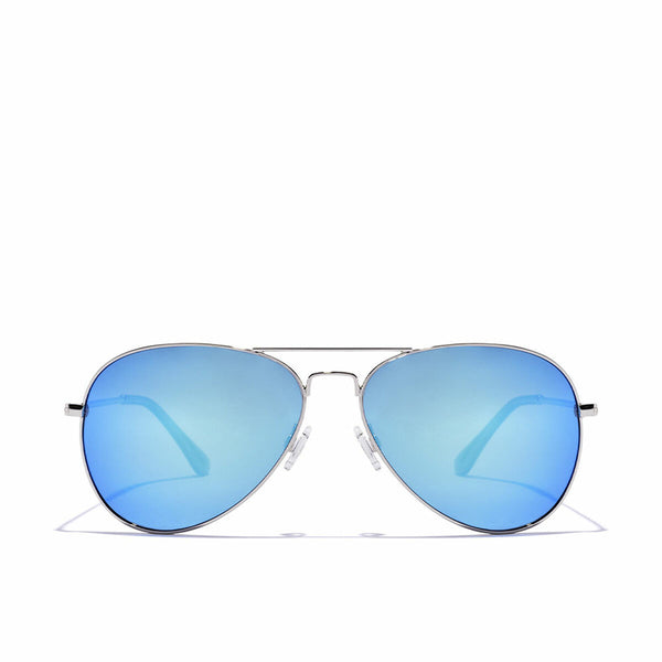 Unisex-Sonnenbrille Hawkers Hawk Silberfarben Blau Polarisiert (Ø 54 mm)