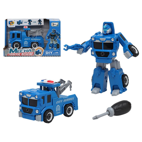 Umwandelbarer Super-Roboter Blau