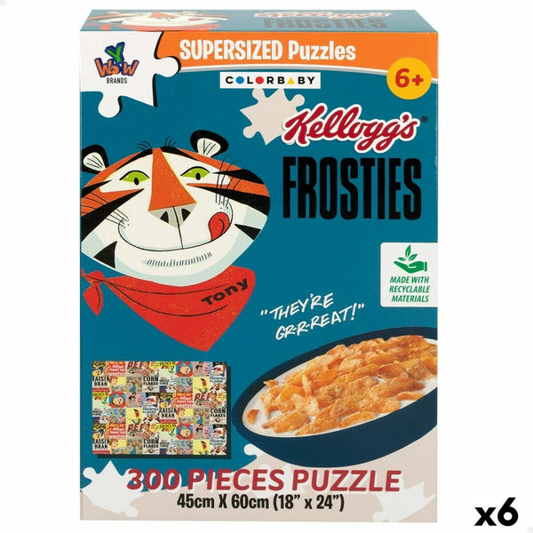 Puzzle Colorbaby Kellogg's Frosties 300 Stücke 6 Stück 60 x 45 x 0,1 cm
