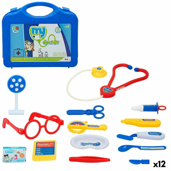 Coffret Médical avec Accessoires en jouet Colorbaby My Doctor 14 Pièces (12 Unités)