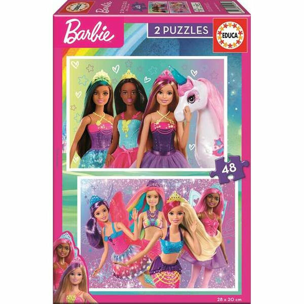 Puzzle Barbie 48 Pièces 2 Unités