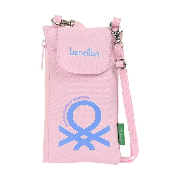 Porte-monnaie Benetton Pink Protection pour téléphone portable Rose