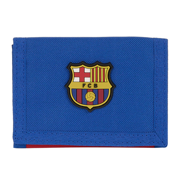Portefeuille F.C. Barcelona Bleu Bordeaux 12.5 x 9.5 x 1 cm