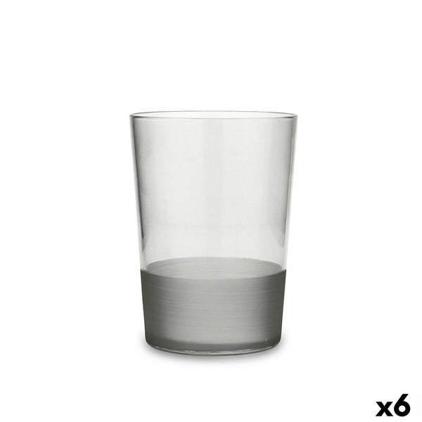 Trinkglas Quid Pincel Grau Glas 510 ml (6 Stück)