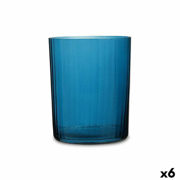 Trinkglas Bohemia Crystal Optic türkis Glas 500 ml (6 Stück)