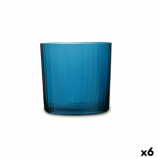 Trinkglas Bohemia Crystal Optic türkis Glas 350 ml (6 Stück)