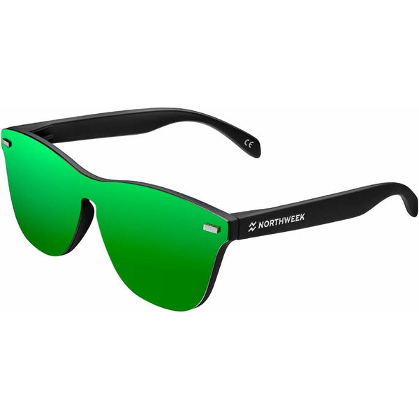 Unisex-Sonnenbrille Northweek Regular Phantom Ø 47 mm grün Schwarz