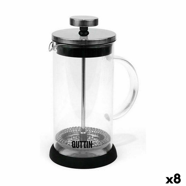 Filterkanne für Tee Quttin Borosilikatglas 600 ml (8 Stück)