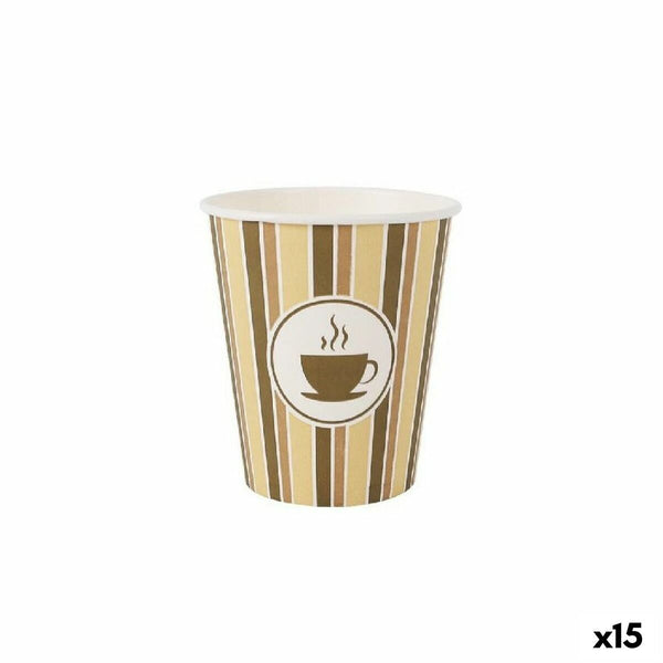 Gläserset Algon Pappe Kaffee 30 Stücke 250 ml (15 Stück)