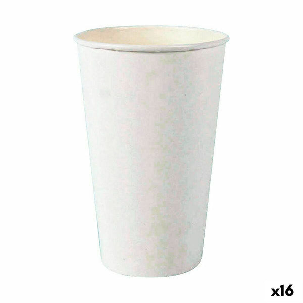 Gläserset Algon Einwegartikel Pappe Weiß 6 Stücke 450 ml (16 Stück)