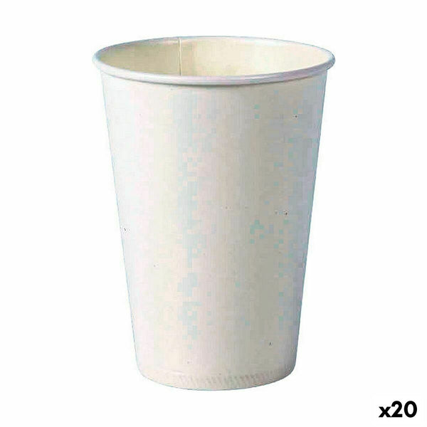 Gläserset Algon Einwegartikel Pappe Weiß 20 Stücke 220 ml (20 Stück)