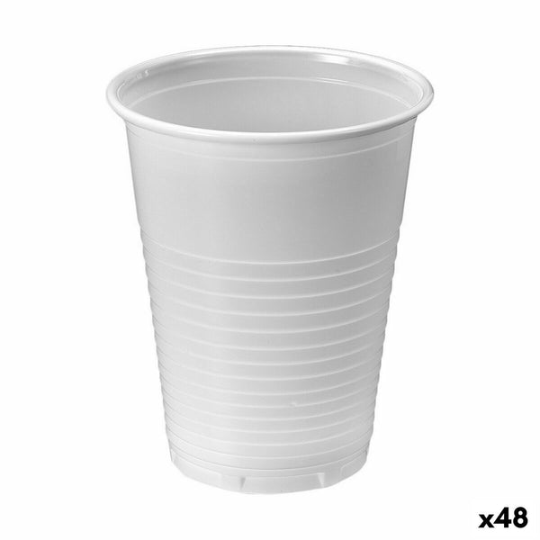 Mehrweg-Gläser-Set Algon Weiß 25 Stücke 220 ml (48 Stück)