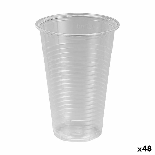 Set di bicchieri riutilizzabili Algon Trasparente 25 Pezzi 220 ml (48 Unità)