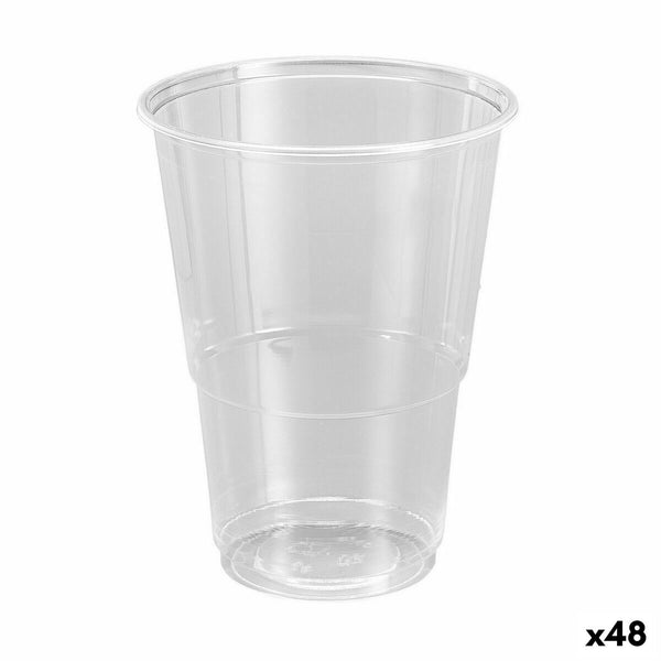 Lot de verres réutilisables Algon Transparent 15 Pièces 330 ml (48 Unités)