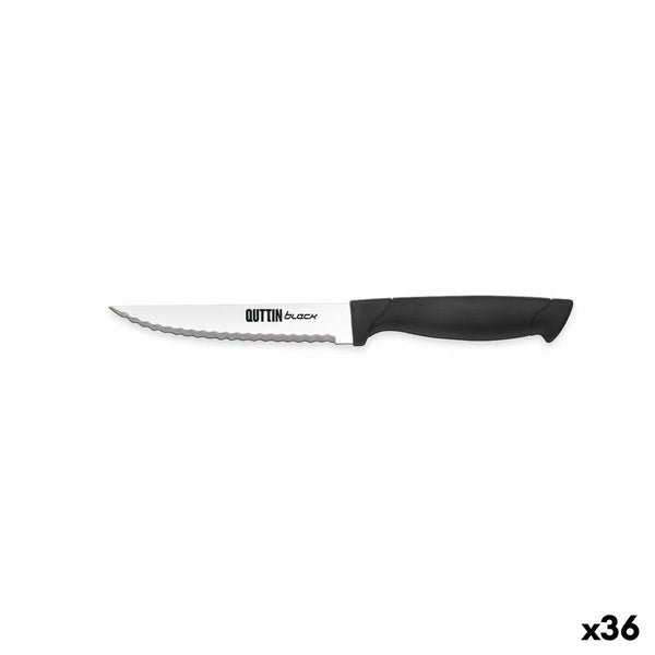 Couteau dentelé Quttin Black 11 cm (36 Unités)