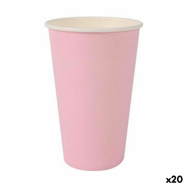 Gläserset Algon Einwegartikel Pappe Rosa 10 Stücke 330 ml (20 Stück)