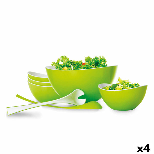 Service de Vaisselle Kitchen Tropic (7 Pièces) (4 Unités) Vert Salades