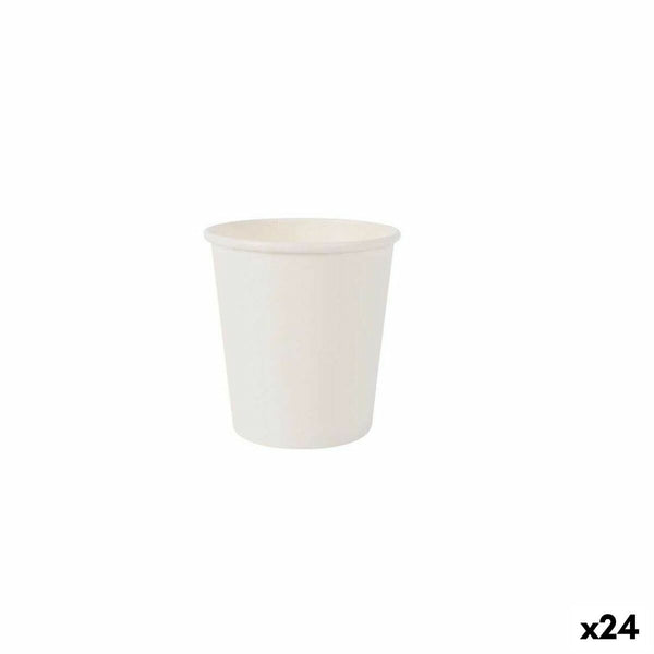 Gläserset Algon Einwegartikel Pappe Weiß 20 Stücke 120 ml (24 Stück)
