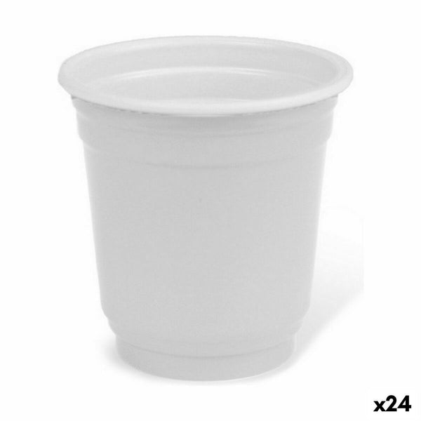 Ensemble de Verres à Liqueur Algon Réutilisable Blanc Plastique 36 Pièces 50 ml (24 Unités)