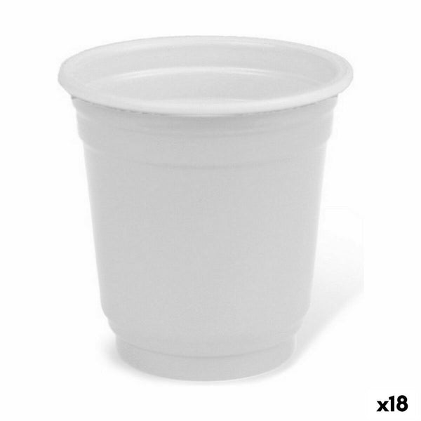 Schnapsgläser-Set Algon Wiederverwendbar Weiß Kunststoff 72 Stücke 50 ml (18 Stück)