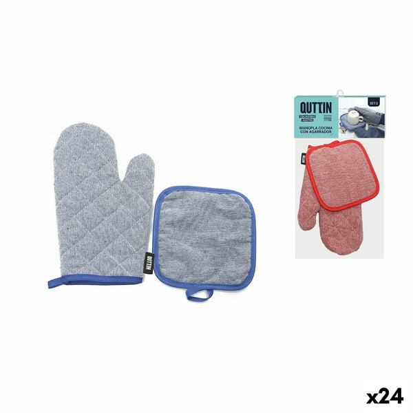 Jeu de maniques et de gants de cuisine Quttin (24 Unités)