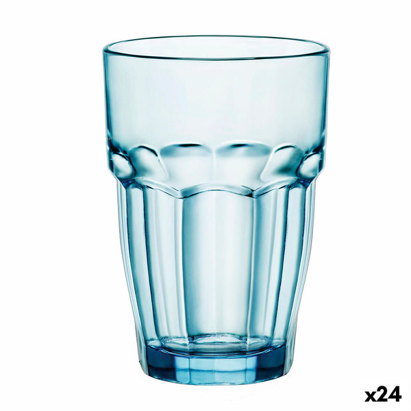 Trinkglas Bormioli Rocco Rock Bar Blau Glas 370 ml (24 Stück)