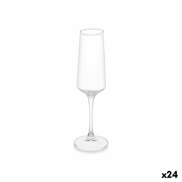 Coupe de champagne Transparent verre 250 ml (24 Unités)