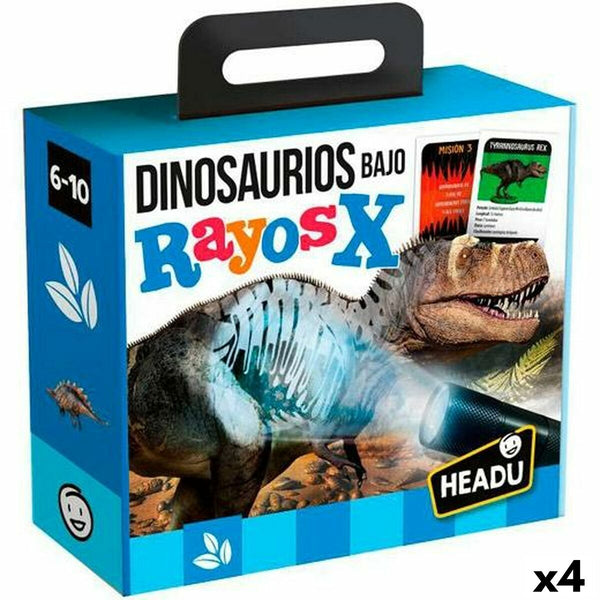 Jeu Éducation Enfant HEADU Dinosaurios Rayos X (4 Unités)